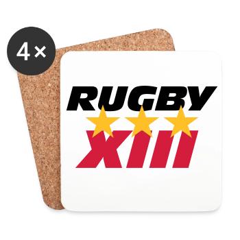 Rugby XIII - Coasters (set of 4) - white - Front