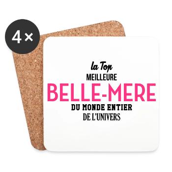 Mum / Mom / Mommy / Mummy / Mother's day - Coasters (set of 4) - white - Front
