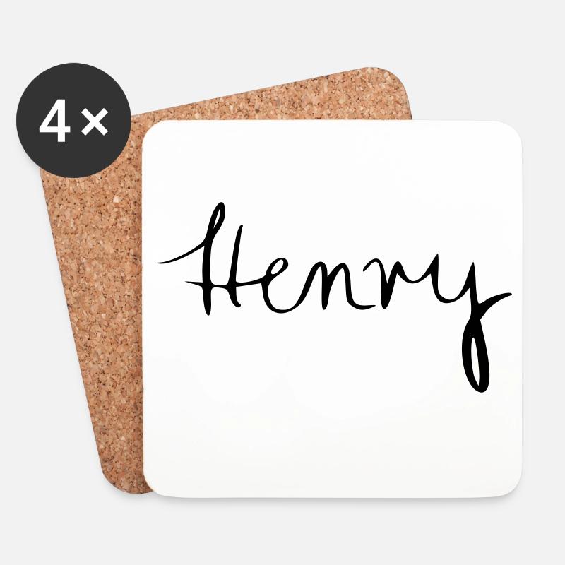 Henry - Untersetzer (4er-Set) - Weiß
