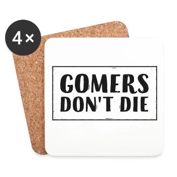 Gomers don’t - Dessous de verre (lot de 4) - blanc - Devant