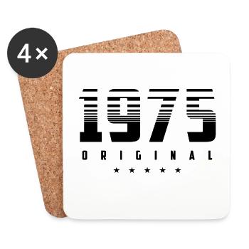 Born in 1975 the original - Coasters (set of 4) - white - Front