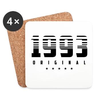 Born in 1993 the original - Coasters (set of 4) - white - Front