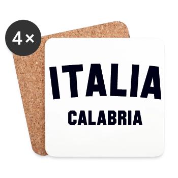 KALABRIEN Calabria Italia Italien Italy - Untersetzer (4er-Set) - Weiß - Vorne