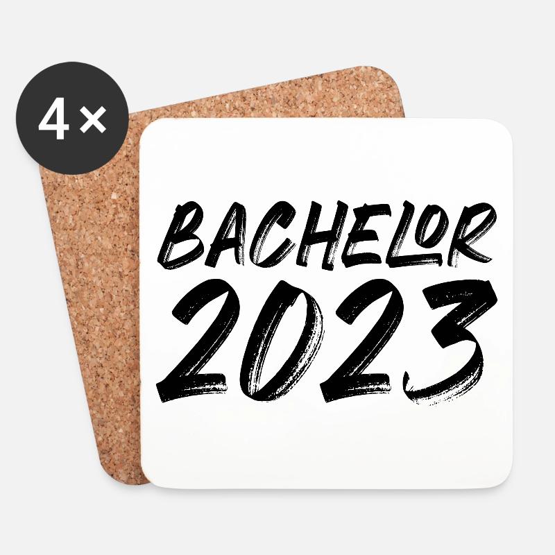Bachelor 2023 - Untersetzer (4er-Set) - Weiß