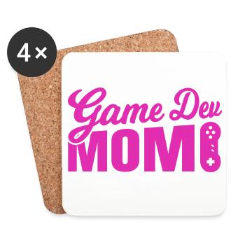 Game Developer Mother - Coasters (set of 4) - white - Front