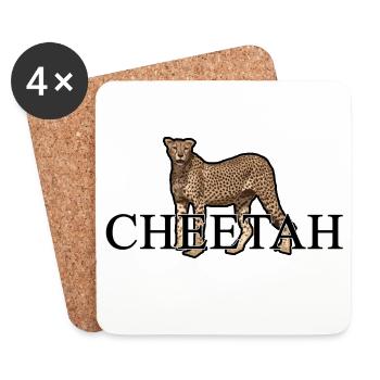 CHEETAH - Untersetzer (4er-Set) - Weiß - Vorne