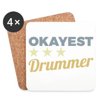 Batteur moyen - Dessous de verre (lot de 4) - blanc - Devant