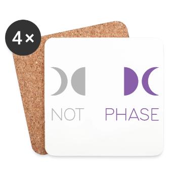 LGBTQ Pride Month - Keine Phase - Asexuell - Untersetzer (4er-Set) - Weiß - Vorne