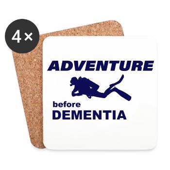 AVENTURE DE PLONGÉE - Dessous de verre (lot de 4) - blanc - Devant