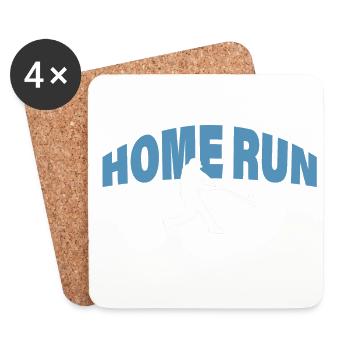 HOME RUN - Coasters (set of 4) - white - Front