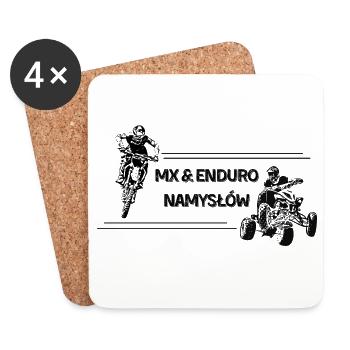 EnduroNamysłów MX&EnduroCollection Namysłów - Dessous de verre (lot de 4) - blanc - Devant