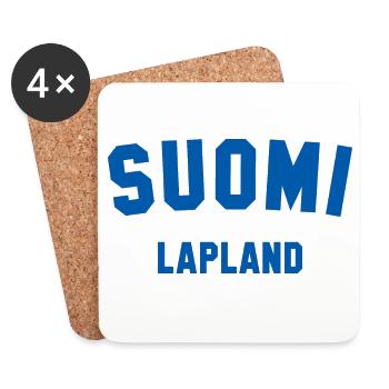 LAPLAND Suomi Laponie Finlande - Dessous de verre (lot de 4) - blanc - Devant