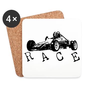 Race - Untersetzer (4er-Set) - Weiß - Vorne