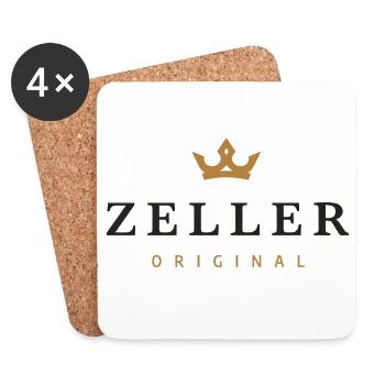 Zeller Original Logo de la famille - Dessous de verre (lot de 4) - blanc - Devant