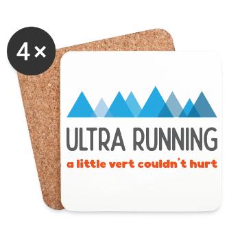 Ultra Running – Ein bisschen Ver könnte nicht schaden - Untersetzer (4er-Set) - Weiß - Vorne