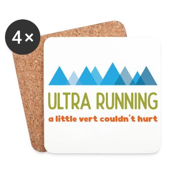 Ultra Running – Ein bisschen Ver könnte nicht schaden - Untersetzer (4er-Set) - Weiß - Vorne
