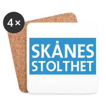 Skåne Pride Illustration - Coasters (set of 4) - white - Front
