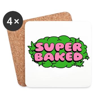 Super Baked Neon Pop - Untersetzer (4er-Set) - Weiß - Vorne