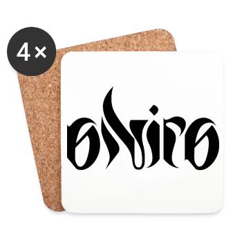 ONIRO LOGO - Coasters (set of 4) - white - Front