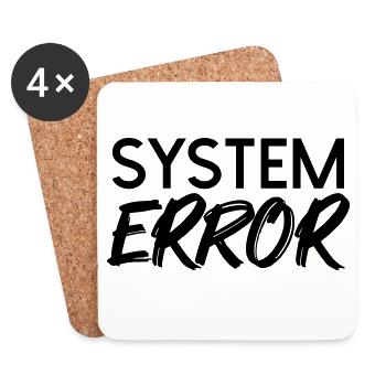 System failure - Coasters (set of 4) - white - Front