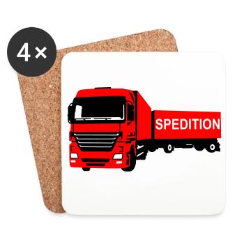LKW - Untersetzer (4er-Set) - Weiß - Vorne
