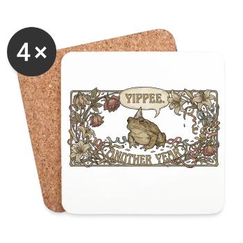 Youpi Encore une Année Toad - Dessous de verre (lot de 4) - blanc - Devant