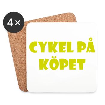 Humour parlant de Duva – Göteborg - Dessous de verre (lot de 4) - blanc - Devant