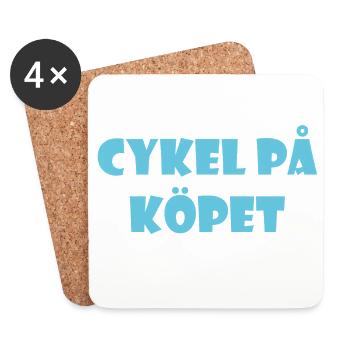 Humour parlant de Duva – Göteborg - Dessous de verre (lot de 4) - blanc - Devant