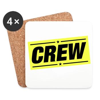 crew - Coasters (set of 4) - white - Front