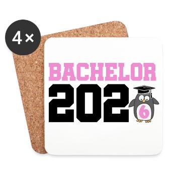 Bachelor 2026 Graduation Graduation - Coasters (set of 4) - white - Front