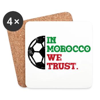 In Morocco we trust - Untersetzer (4er-Set) - Weiß - Vorne