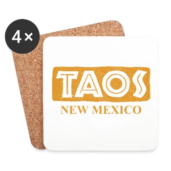 Taos - New Mexico - United States of America - Coasters (set of 4) - white - Front