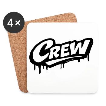 Crew Logo - Coasters (set of 4) - white - Front