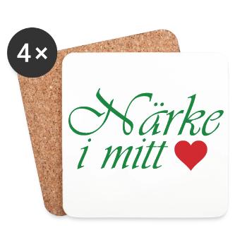 Närke dans mon cœur - Dessous de verre (lot de 4) - blanc - Devant