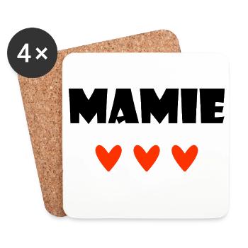 OMA. MAMA. OMA. MUTTERTAG - Untersetzer (4er-Set) - Weiß - Vorne