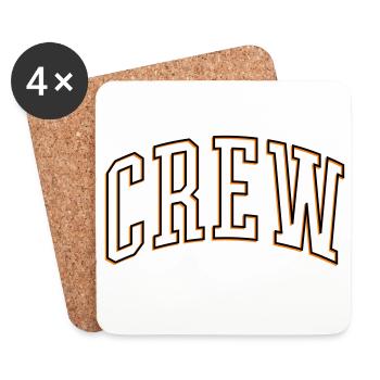 Crew Outline - Coasters (set of 4) - white - Front