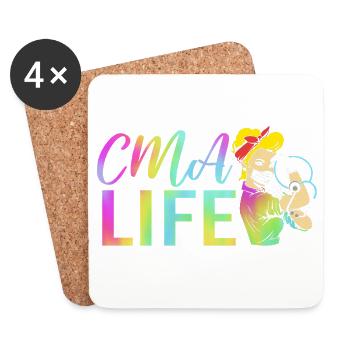 Medical Physician MFA - Coasters (set of 4) - white - Front