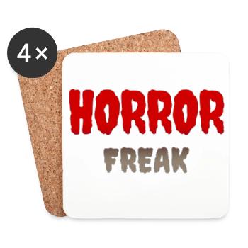 Horror Freak Graphic Print - Coasters (set of 4) - white - Front