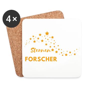 Sternenforscher - Wortschätze - vergessene Wörter - Untersetzer (4er-Set) - Weiß - Vorne