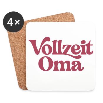 Full-time Grandma | Grandmother Gift - Coasters (set of 4) - white - Front