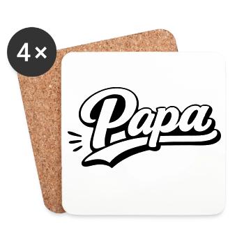PAPA - Untersetzer (4er-Set) - Weiß - Vorne
