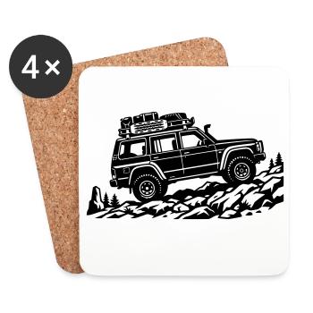 The Power of the Trail – Off-Road - Coasters (set of 4) - white - Front
