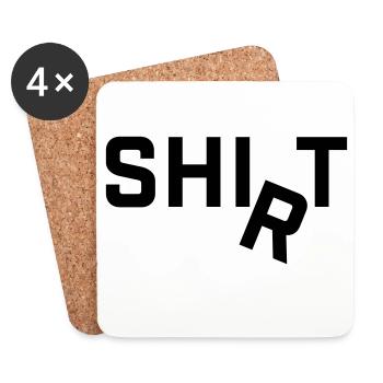Le Chemise R s’inscrit autour du motif du slogan - Dessous de verre (lot de 4) - blanc - Devant