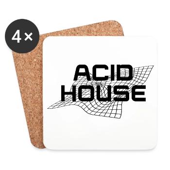 Acid House - Coasters (set of 4) - white - Front