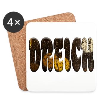 Dreich - Coasters (set of 4) - white - Front