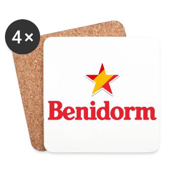 Stars of Spain - Benidorm - Untersetzer (4er-Set) - Weiß - Vorne