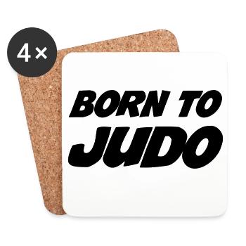 Judo - Judoka - Sport - Fight - Fighter - Strong - Coasters (set of 4) - white - Front