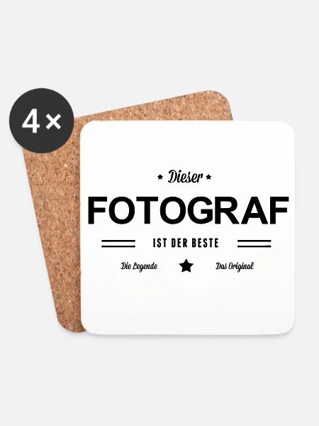 Bester Fotograf - Untersetzer (4er-Set) - Weiß