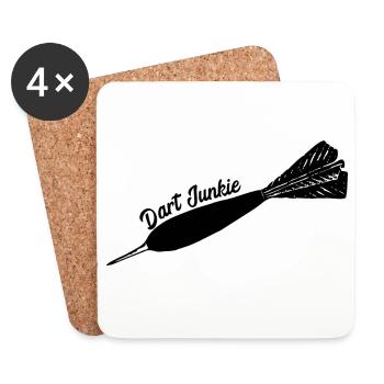 Darts, darts, darts, darts t-shirt, darts shirt - Coasters (set of 4) - white - Front