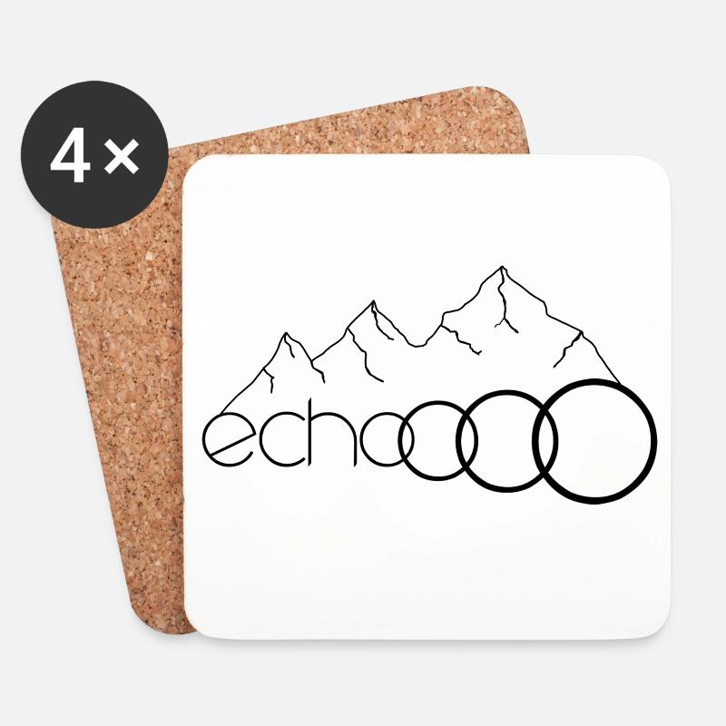 echoooo - Untersetzer (4er-Set) - Weiß